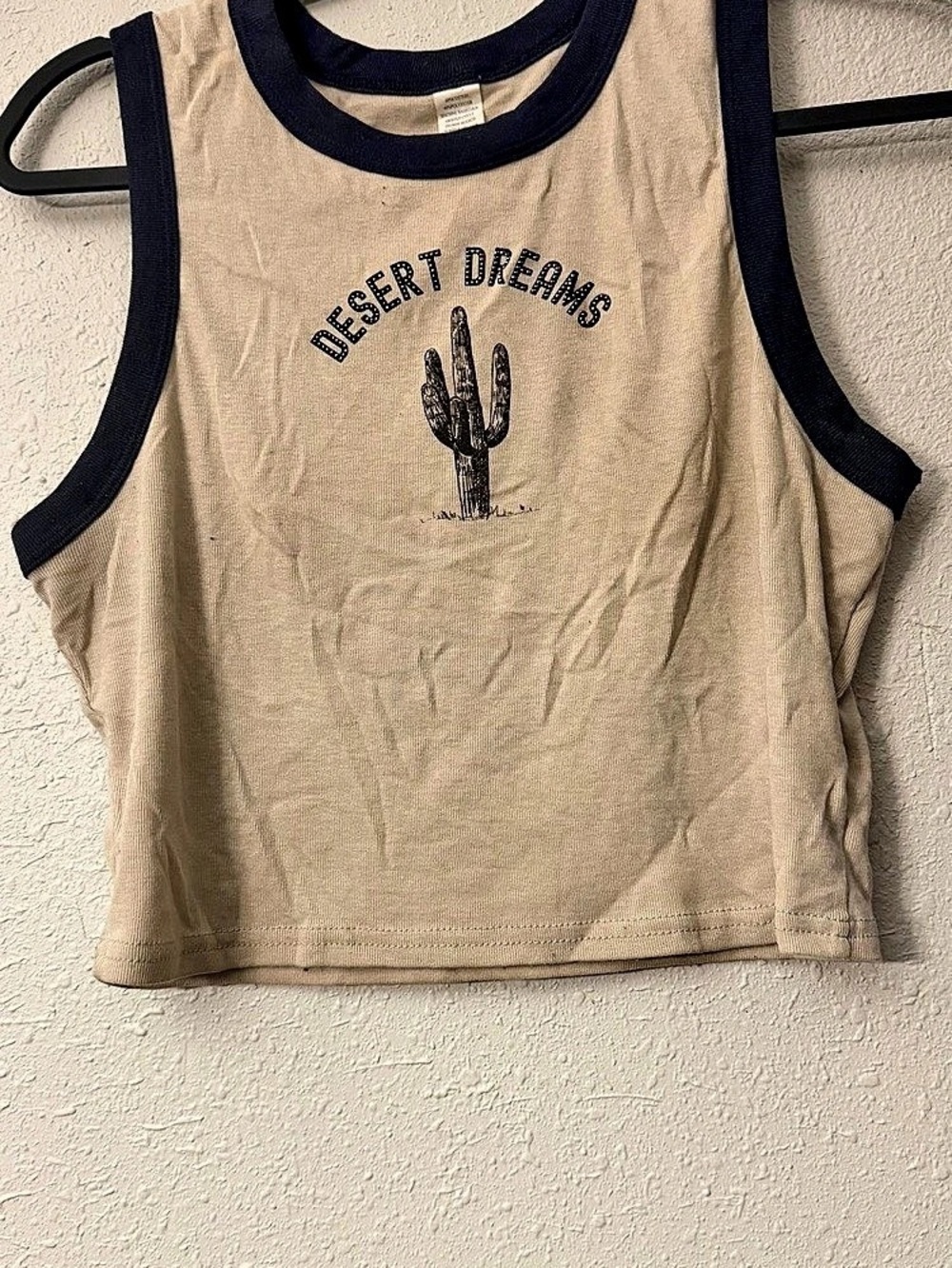 Desert Dreams Graphic Tank Top in Beige & Blue
